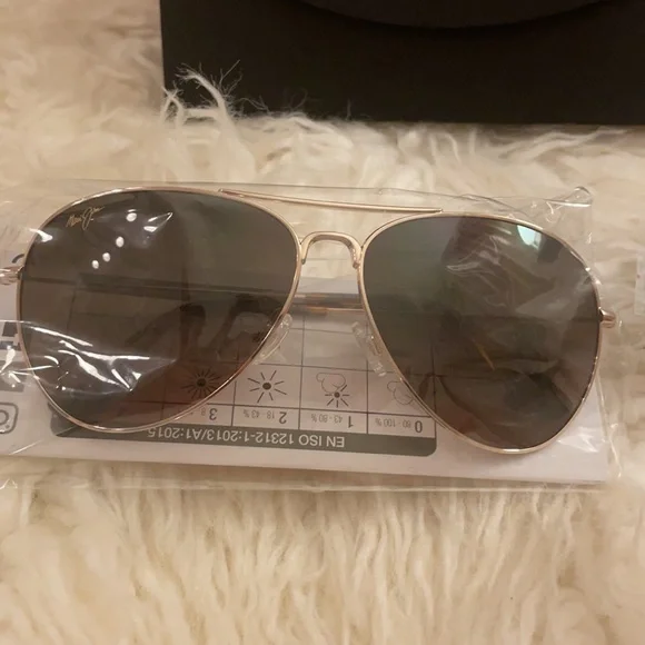 NWT Maui Jim Aviator Sunglasses- Unisex - Picture 6 of 8